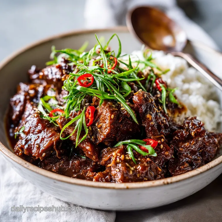 Slow Cooker Korean Beef: Tender and Savory