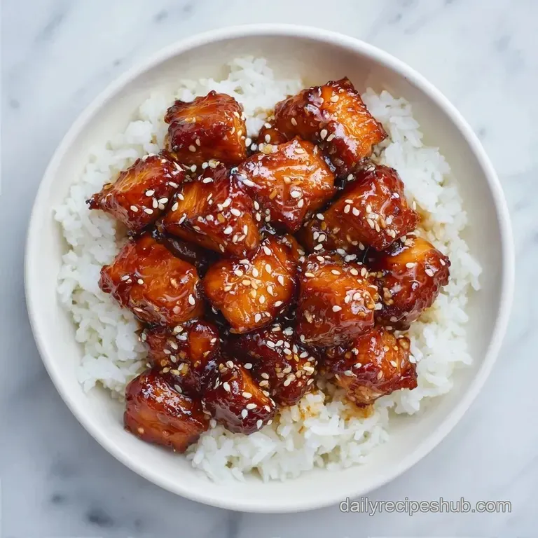 Healthy Spicy Salmon Rice Bowl: Glazed and Bold