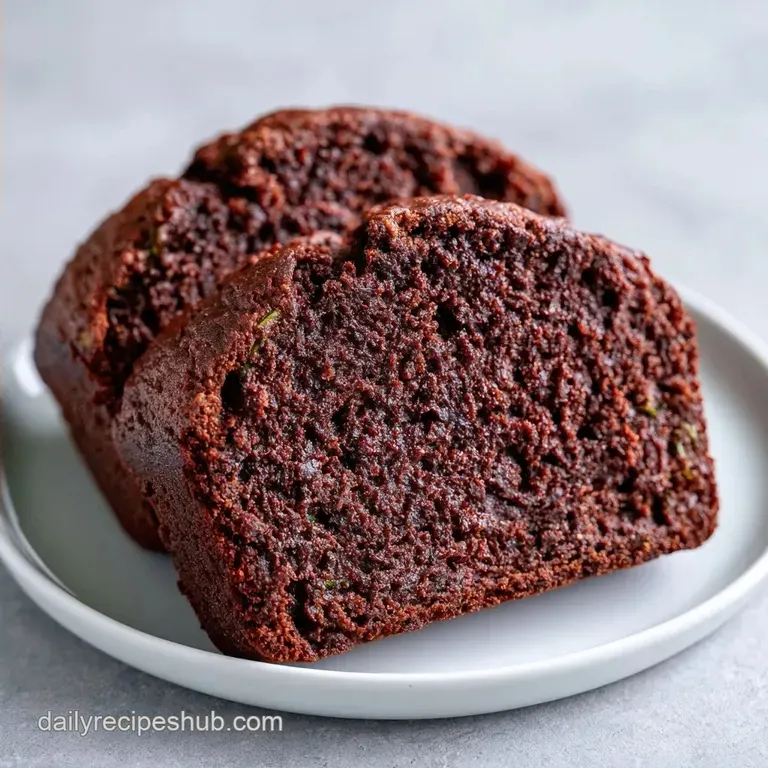 Moist Tender Chocolate Zucchini Bread