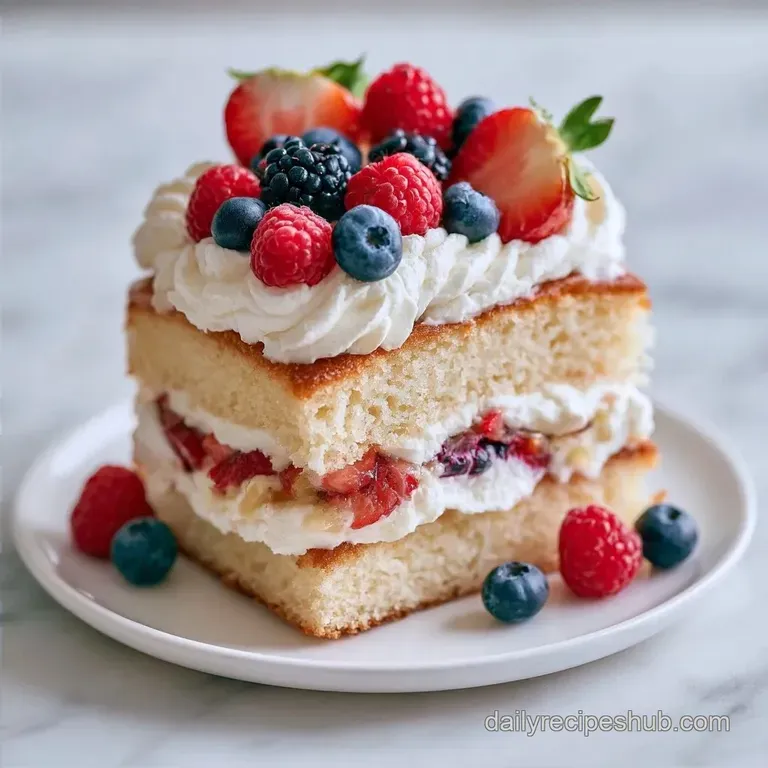 Airy Whipped Cream Berry Cake