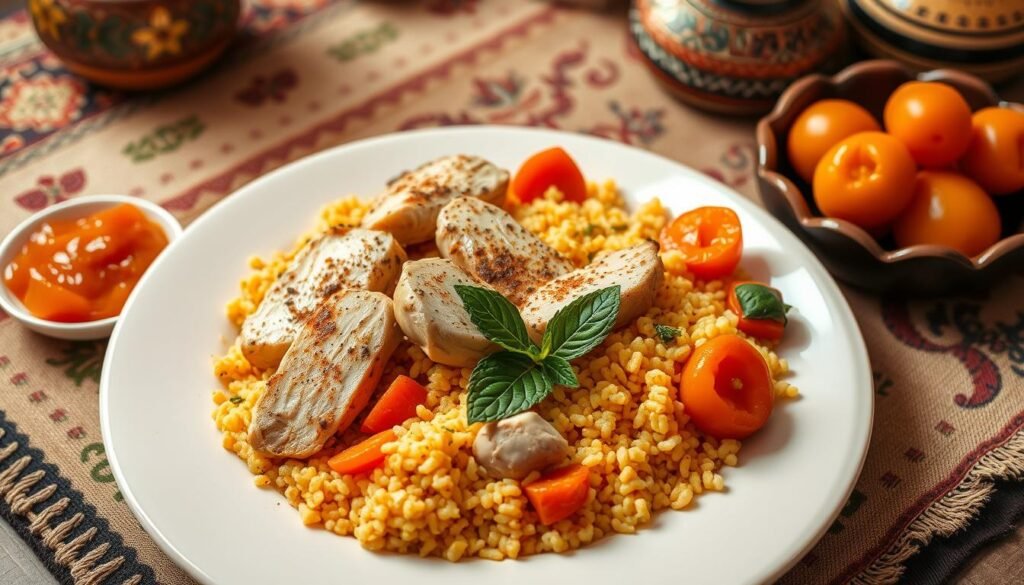 traditional-moroccan-chicken-couscous-recipe-apricot-preserves